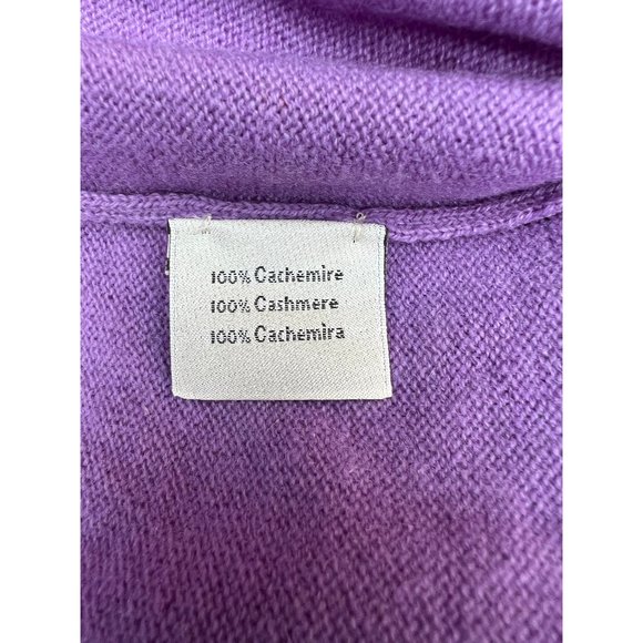 Hermes Long Sleeve 100% Cashmere Mens V-Neck Sweater EU Size M Mauve Color - Picture 8 of 10